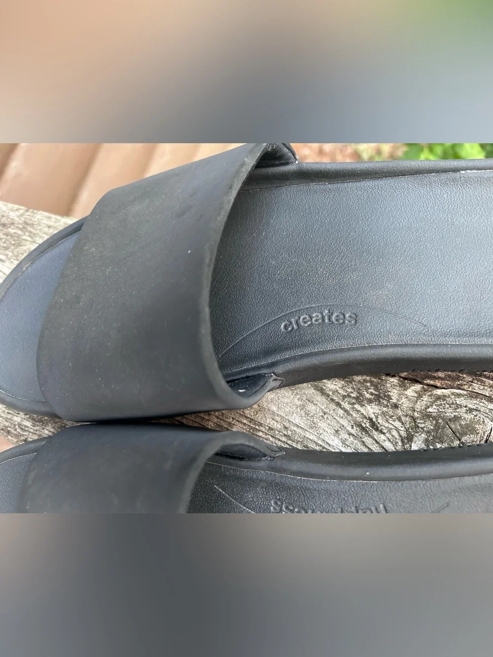 Lululemon Men’s Restfeel Slide Sandals Black Graphite Grey Size 12 Recovery